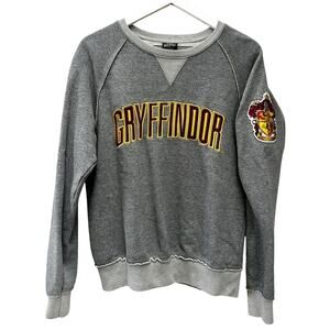 WIZARDING WORLD Harry Potter Gryffindor Crewneck Sweatshirt Gray Medium Crest
